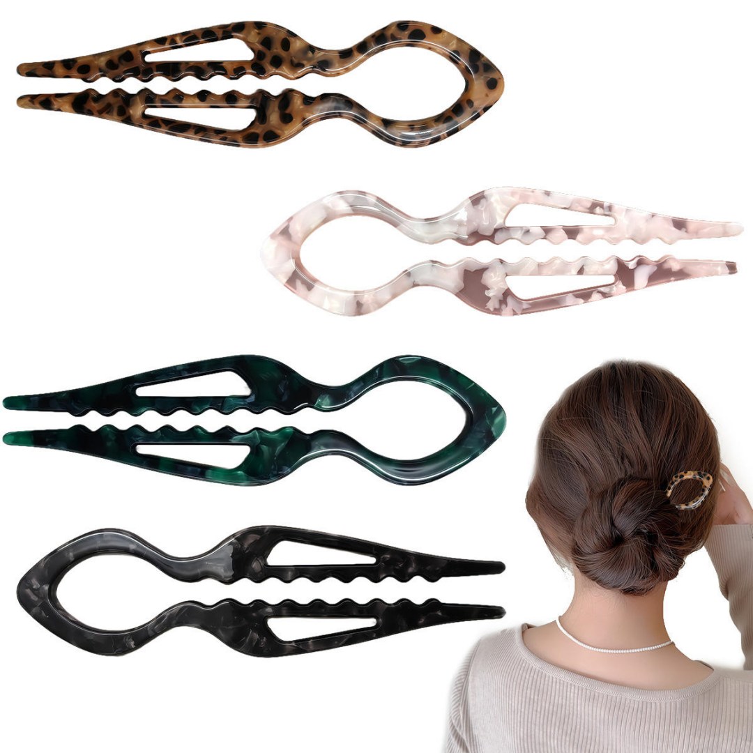 ขายส่งร้อนขายคลิปผม U กิ๊บแฟชั่นโลโก้ที่กำหนดเองผม Pins Acetate U รูปร่าง Hairpins สำหรับผู้หญิง