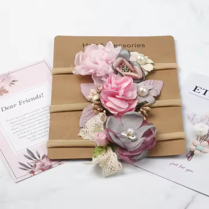 Kids Nylon Toddler Hair Hair Bands Elastic ทารกแรกเกิด